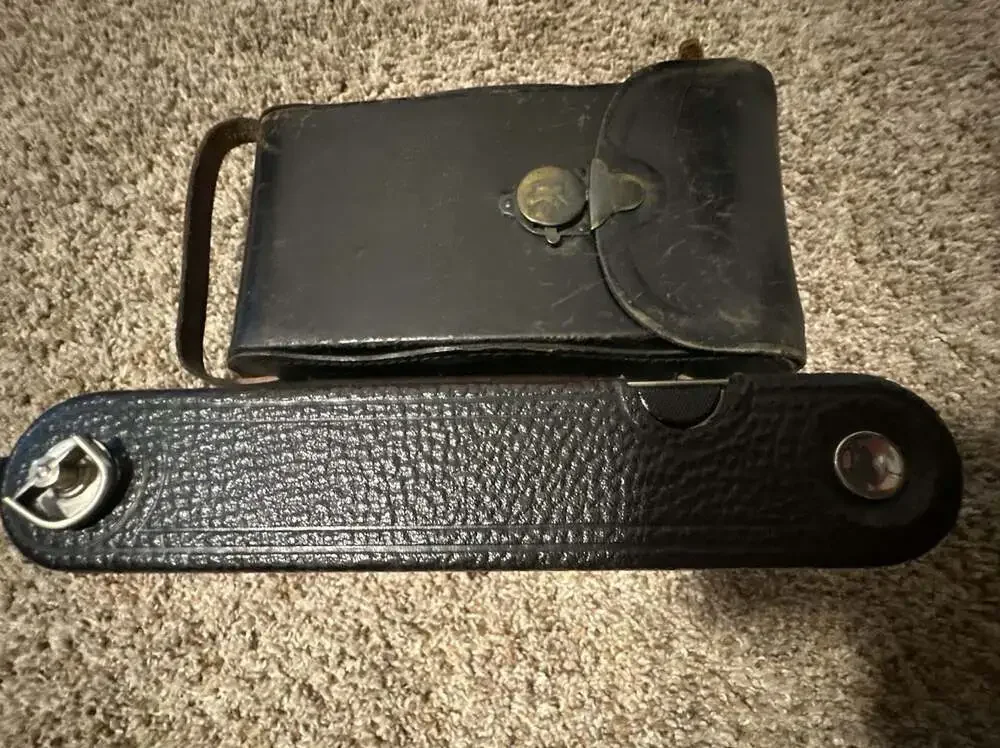 Vintage Kodak No. 2C Autographic Folding Camera with Original Leather Case